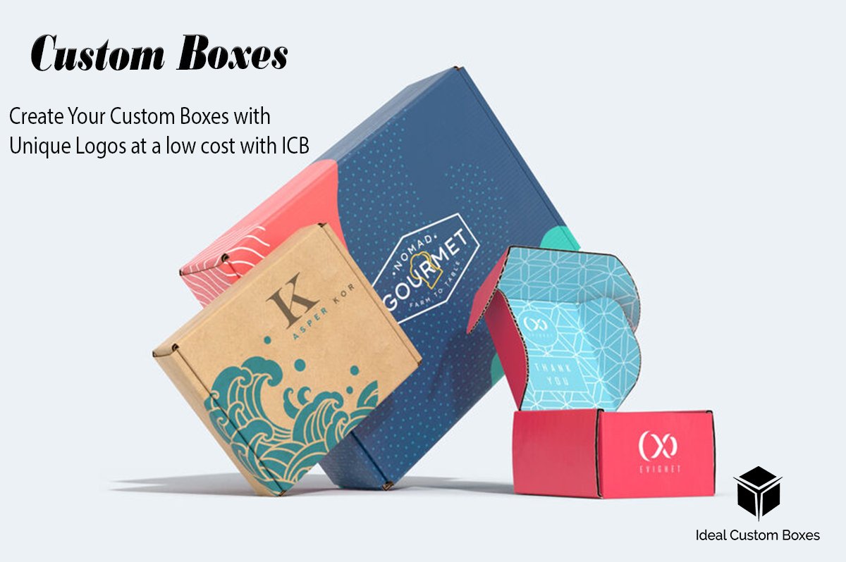 Create Your Custom Boxes with Unique Logos at a low cost with ICB