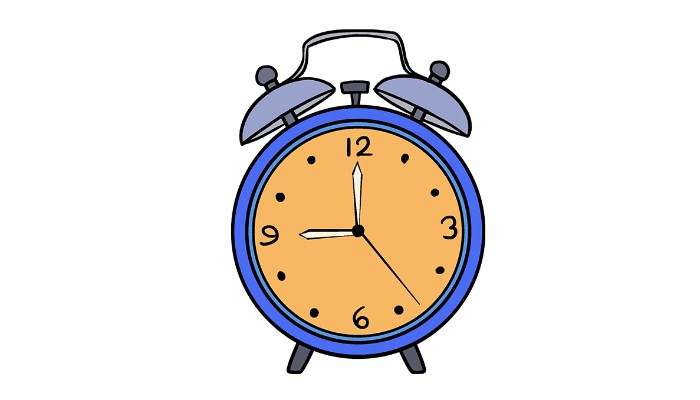How to draw an alarm clock