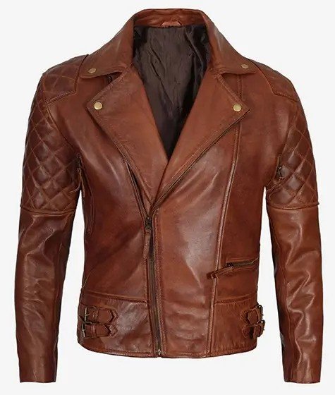 Men Brown Leather Jacket